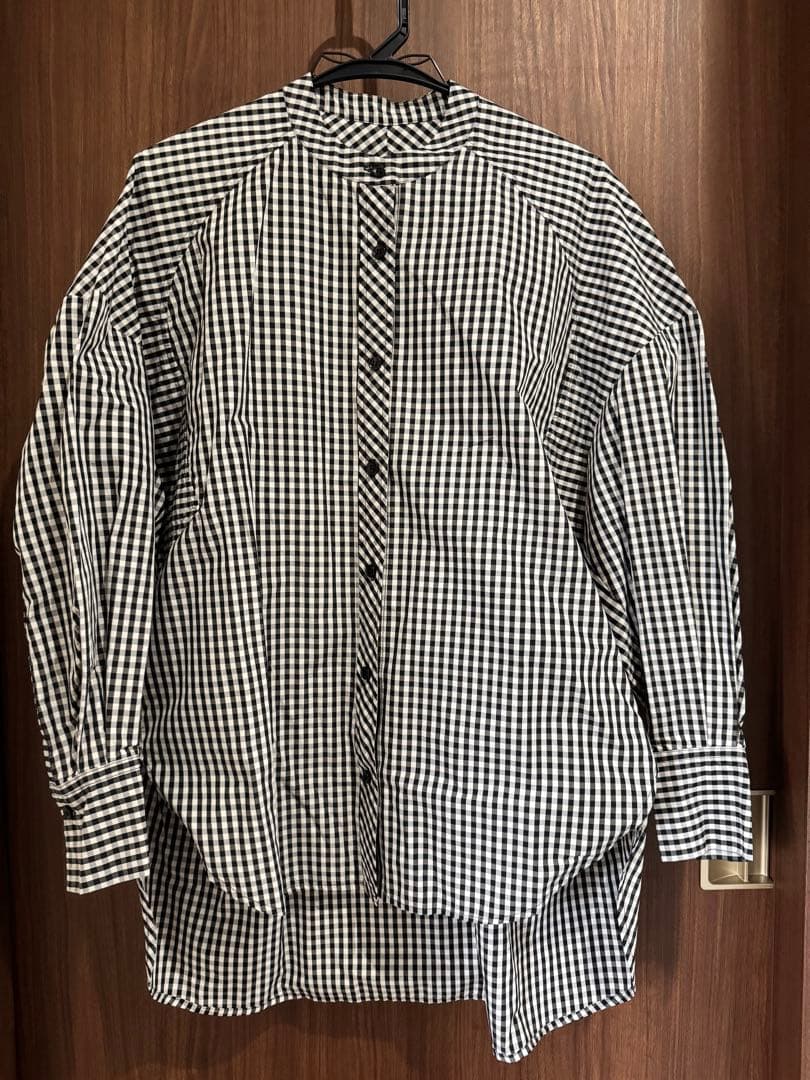 qfb17美品　MACHATT ギンガムチェックオーバーシャツ