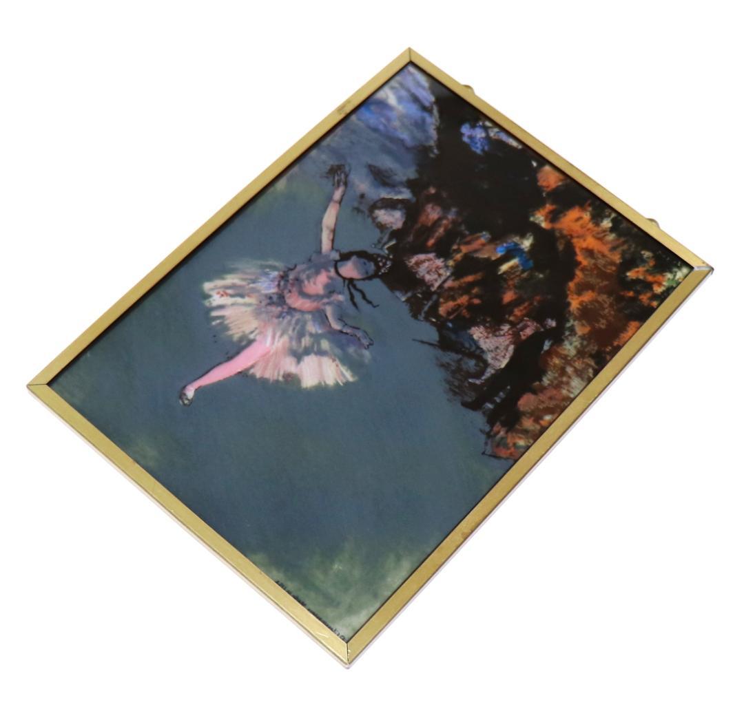 エドガー・ドガ スター舞台の踊り子 ヴィンテージ ステンドグラス エトワール名画