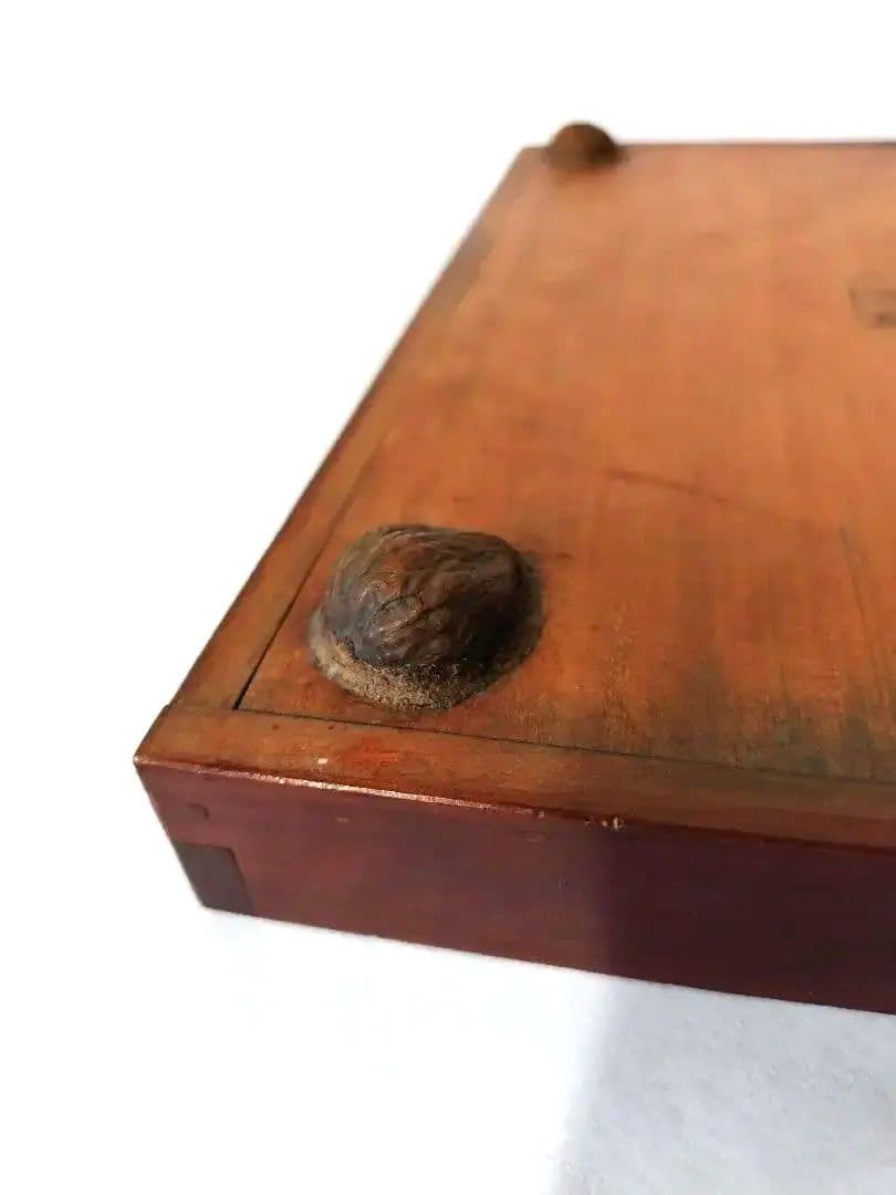 古物　伊勢春慶　胡桃脚膳　くるみ脚膳　クルミ脚膳　 岡村長四郎　アンティーク