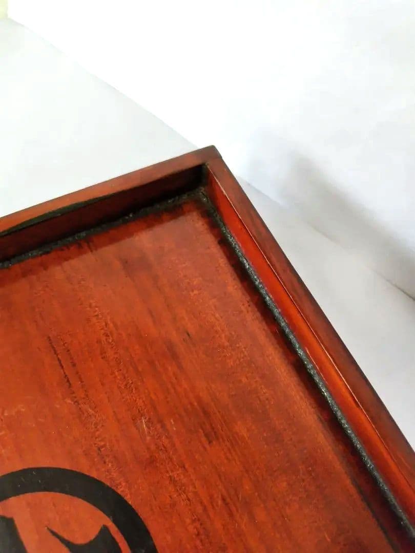 古物　伊勢春慶　胡桃脚膳　くるみ脚膳　クルミ脚膳　 岡村長四郎　アンティーク