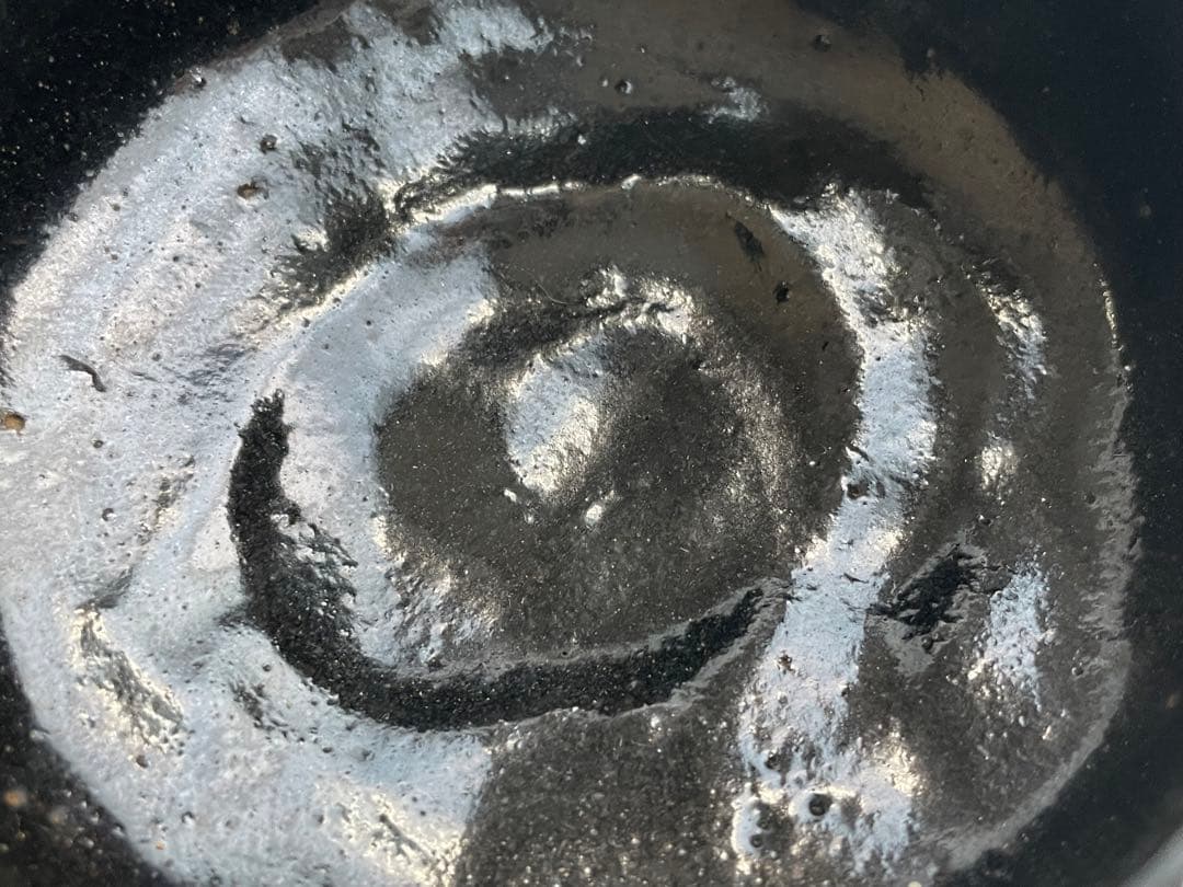 陶芸家　九代　樂吉左衛門　楽了入　黒楽茶碗　黒茶碗　合わせ箱