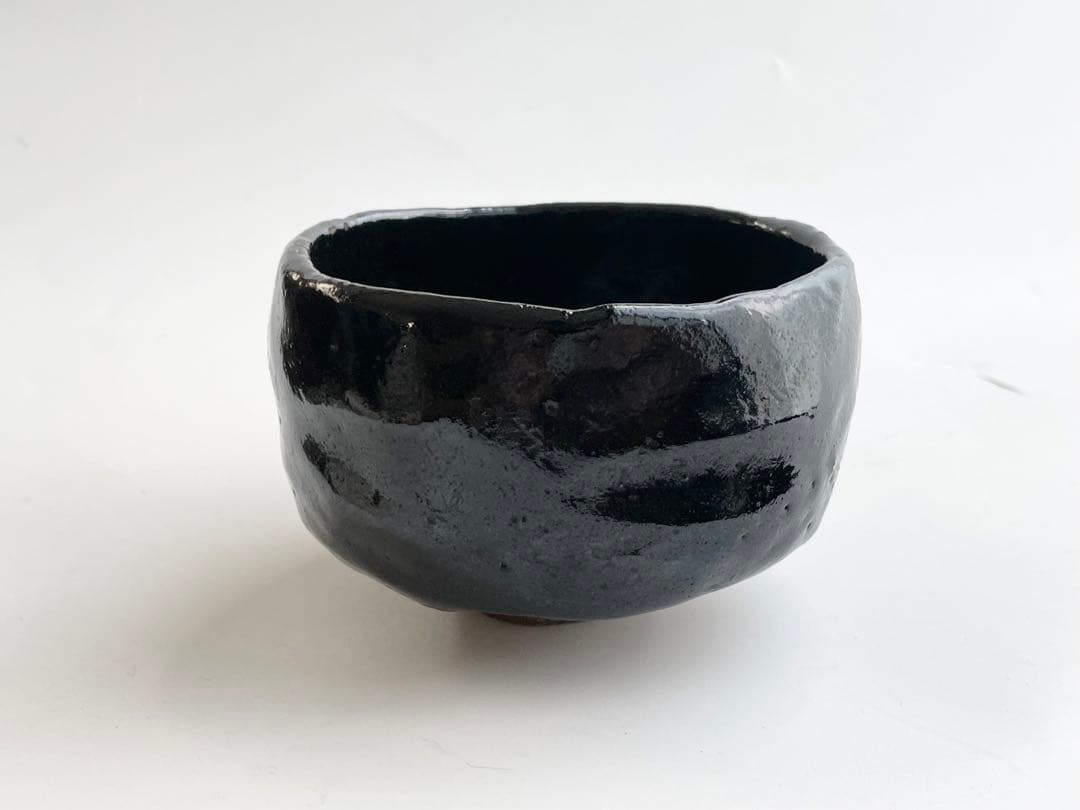 陶芸家　九代　樂吉左衛門　楽了入　黒楽茶碗　黒茶碗　合わせ箱