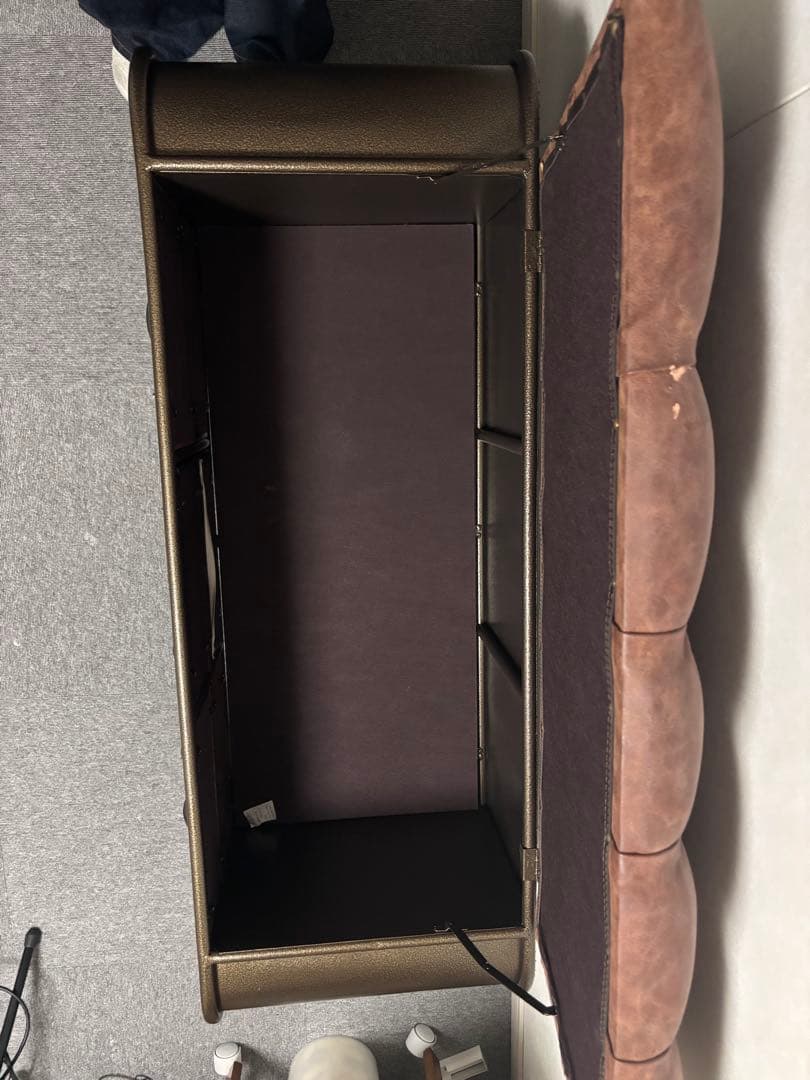 トランクベンチ スツール 収納 アンティーク レザー ビンテージ