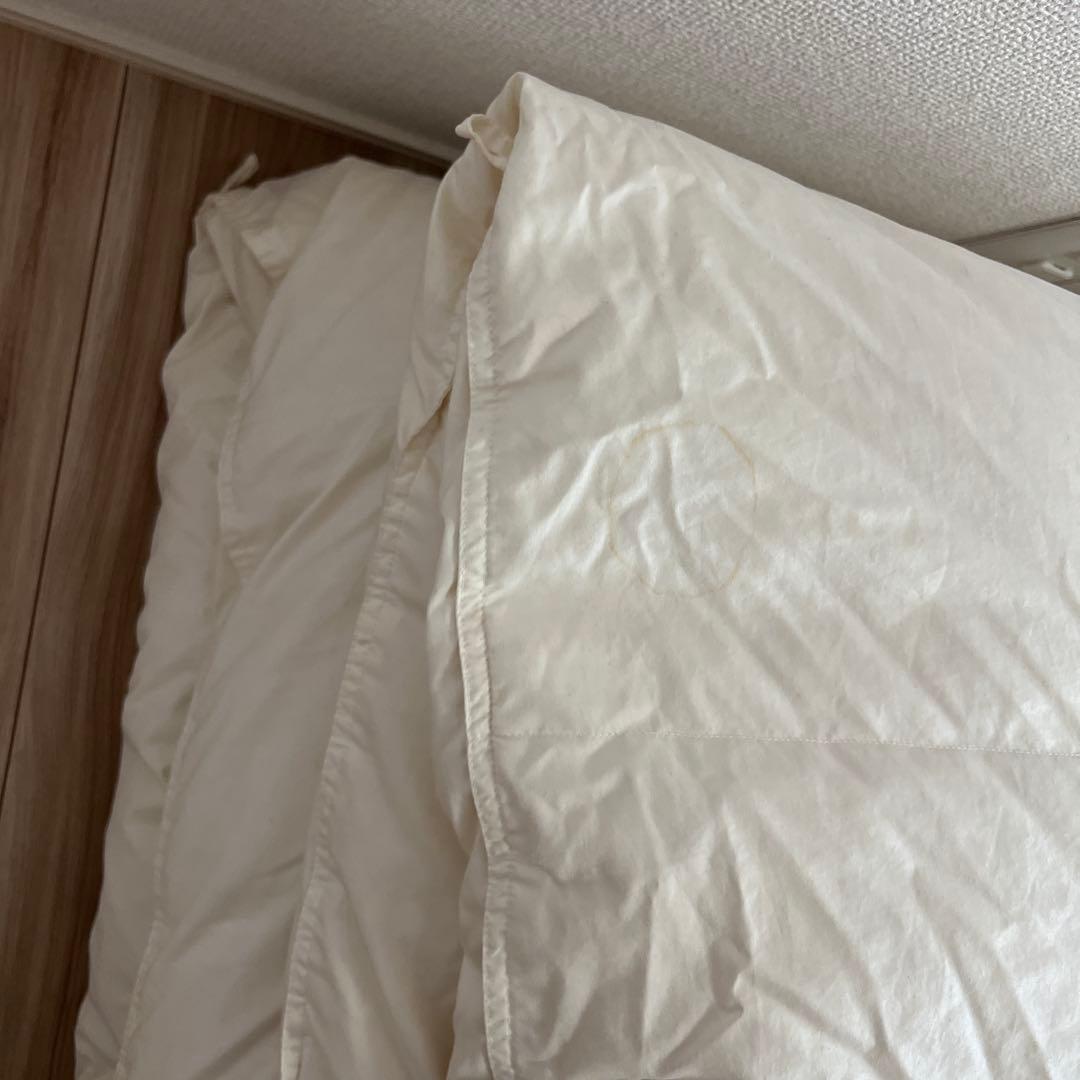 【中古】無印良品　フランス産ダック羽毛掛け布団・ダブルサイズ