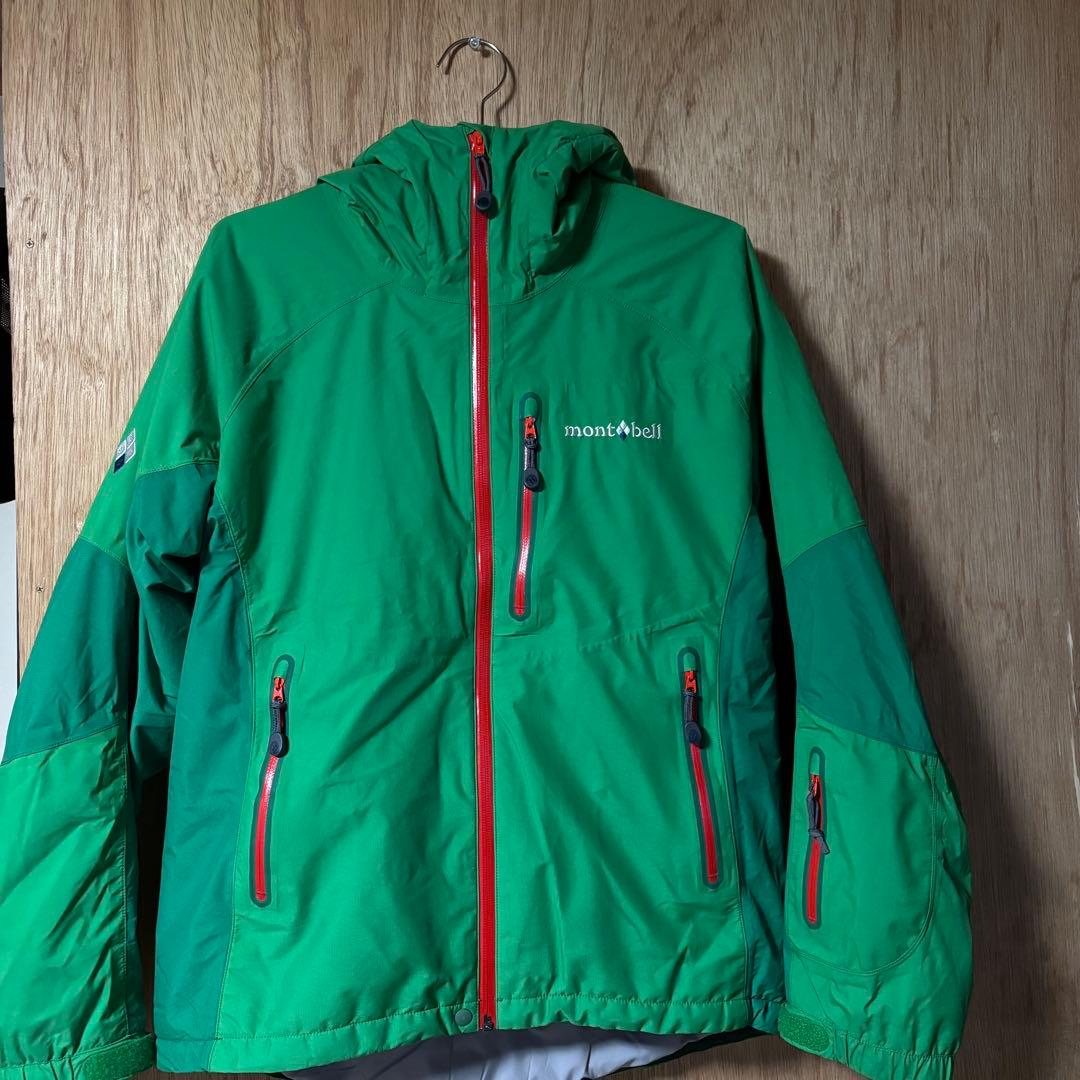 montbell フード付きジャケット 緑/スノーウェア、 スノーボード、スキー