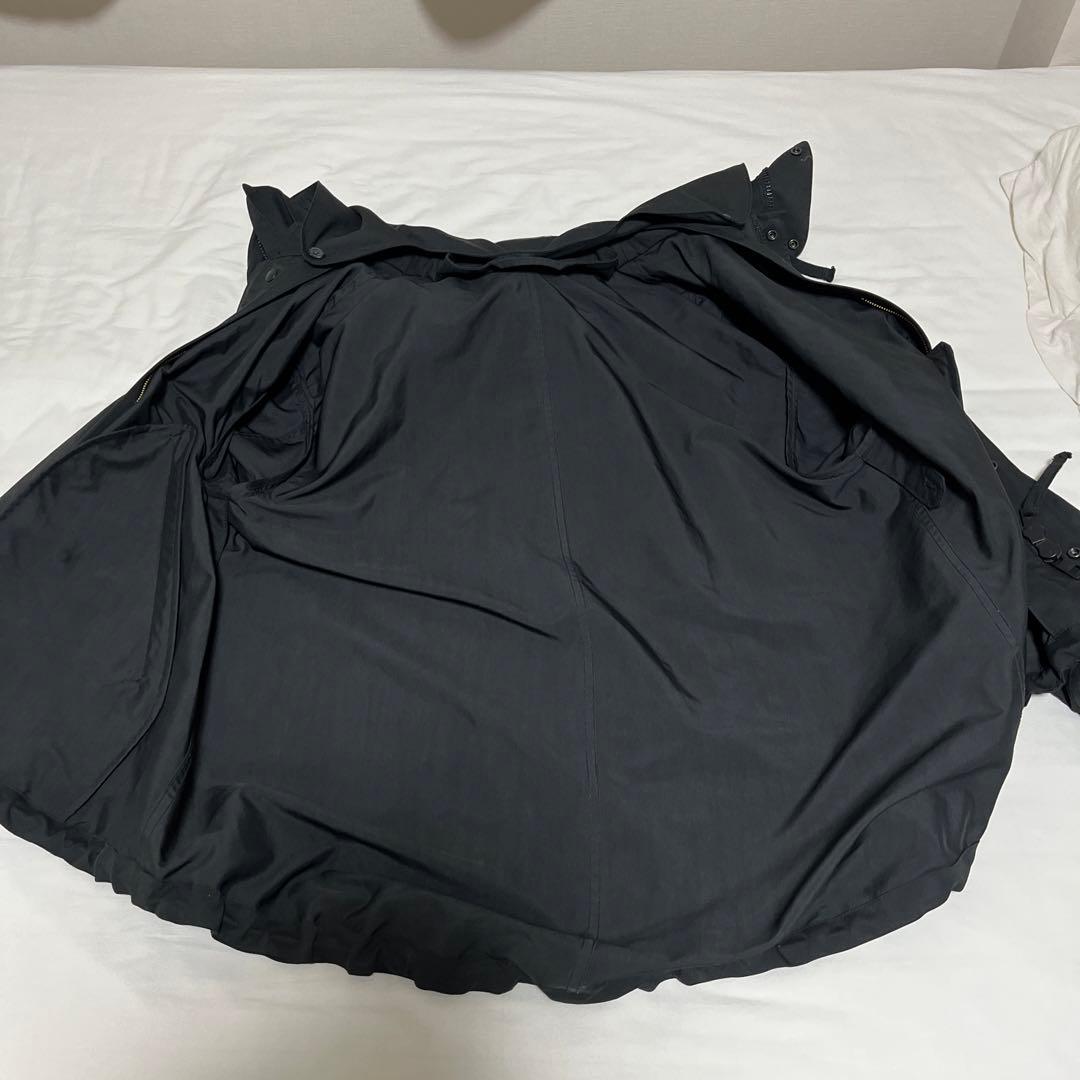 別注 the reracs ドロップショルダー モッズコート ブラック34