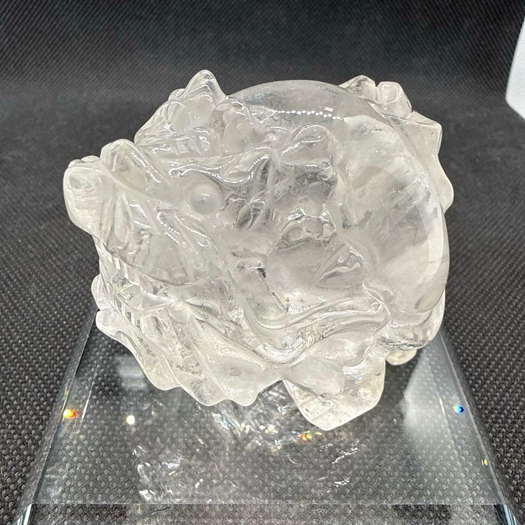 高品質♪ 水晶　ロングイ【龍亀】　大きめサイズ♪