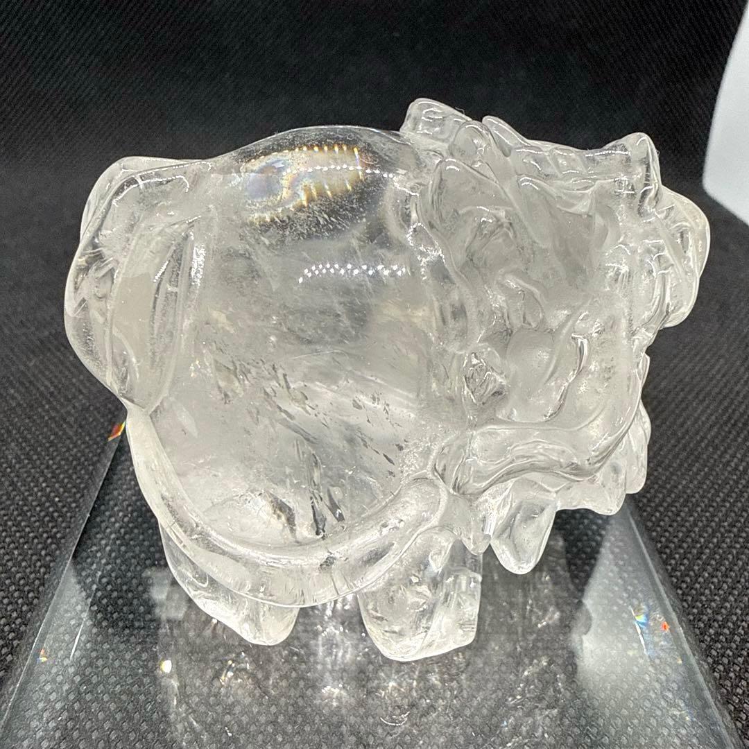 高品質♪ 水晶　ロングイ【龍亀】　大きめサイズ♪