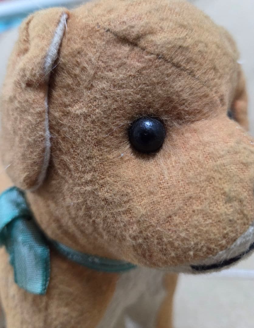 フランスアンティーク　犬ぬいぐるみ