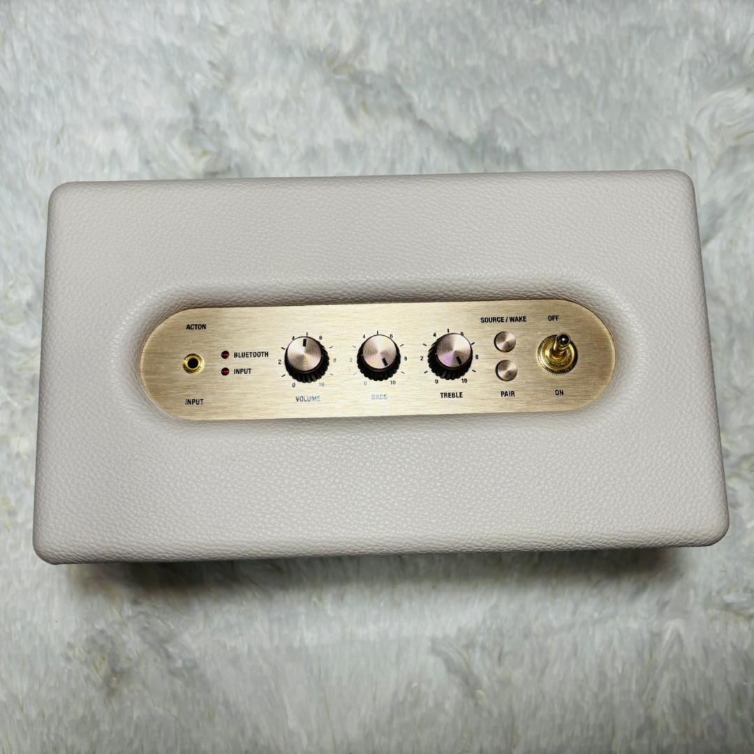 【美品】Marshall Bluetoothspeaker ACTON クリーム