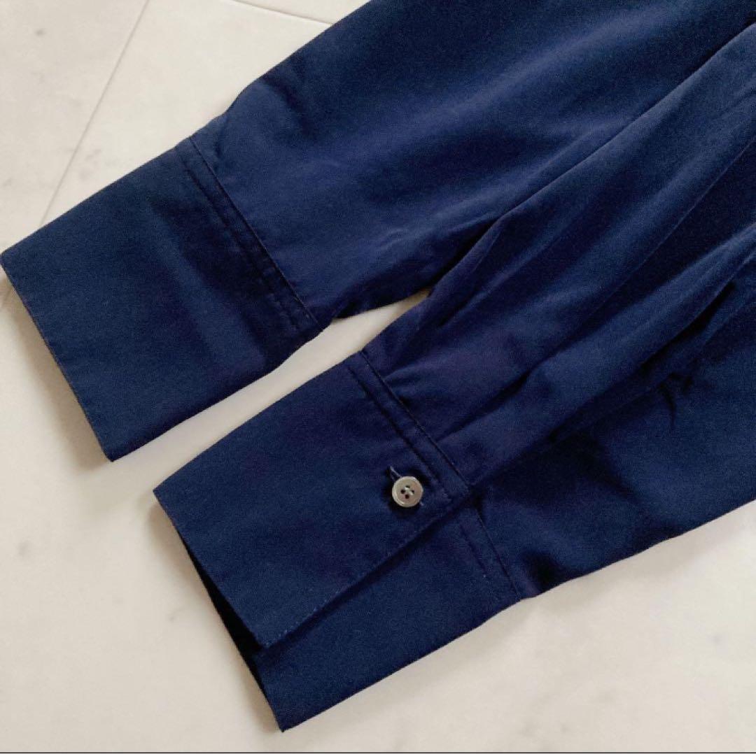 極美品　ボールジィ　クリアデシンボウタイブラウス　トゥモローランド　ネイビー