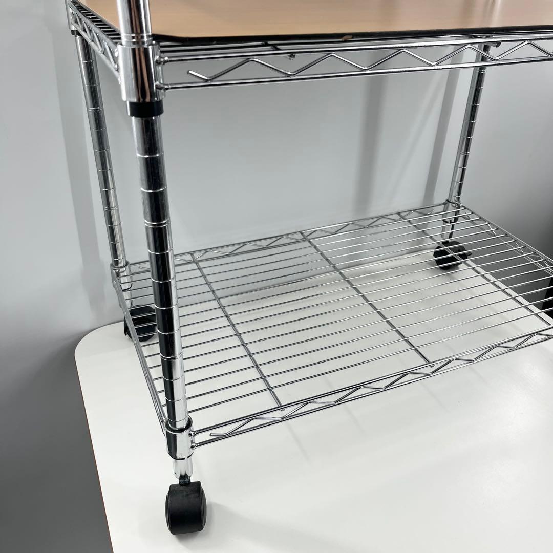 美品 Luminous ルミナス スチールラック メタルラック 4段 天板2枚付