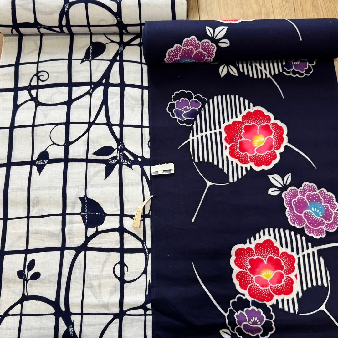 C格安 リメイク用　素材　 まとめ売り　着物　和服　10点　本染　浴衣　反物　紫