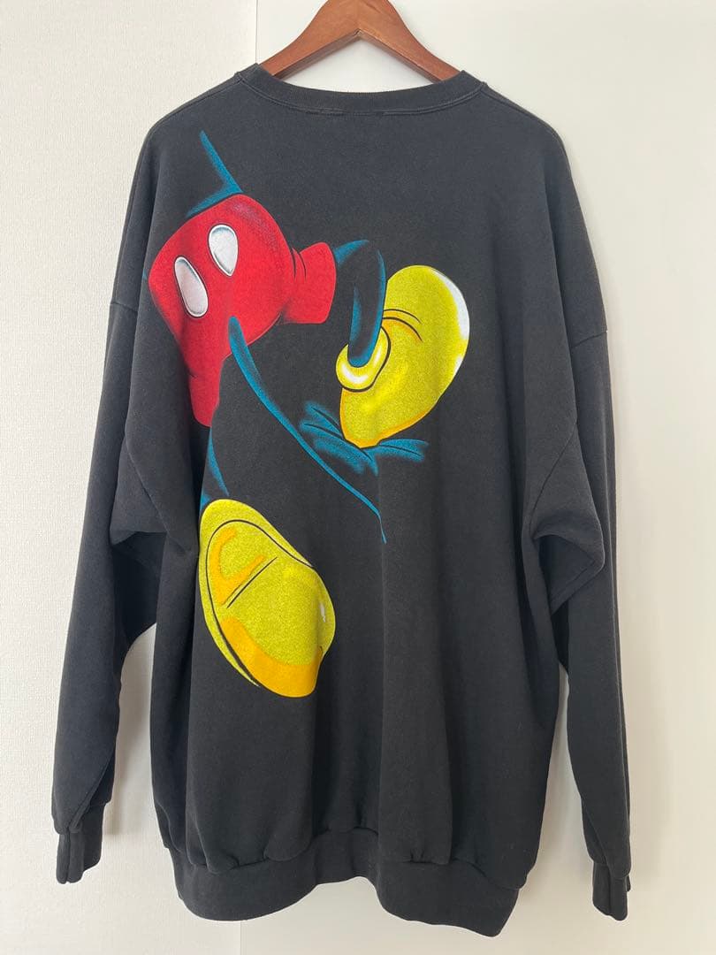 ディズニー ヴィンテージ ミッキー スウェット 4XLサイズ ビッグサイズ