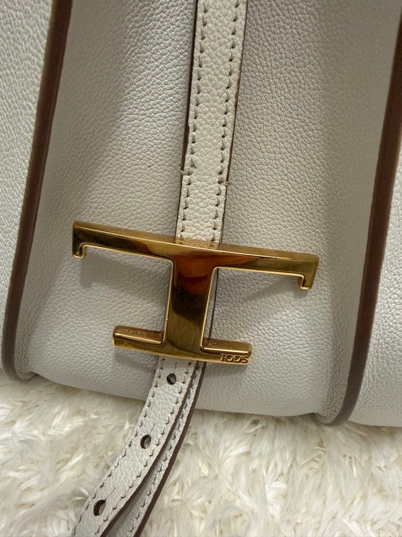 TOD'S トッズ ハンドバッグ Tタイムレス ミニ ホワイト