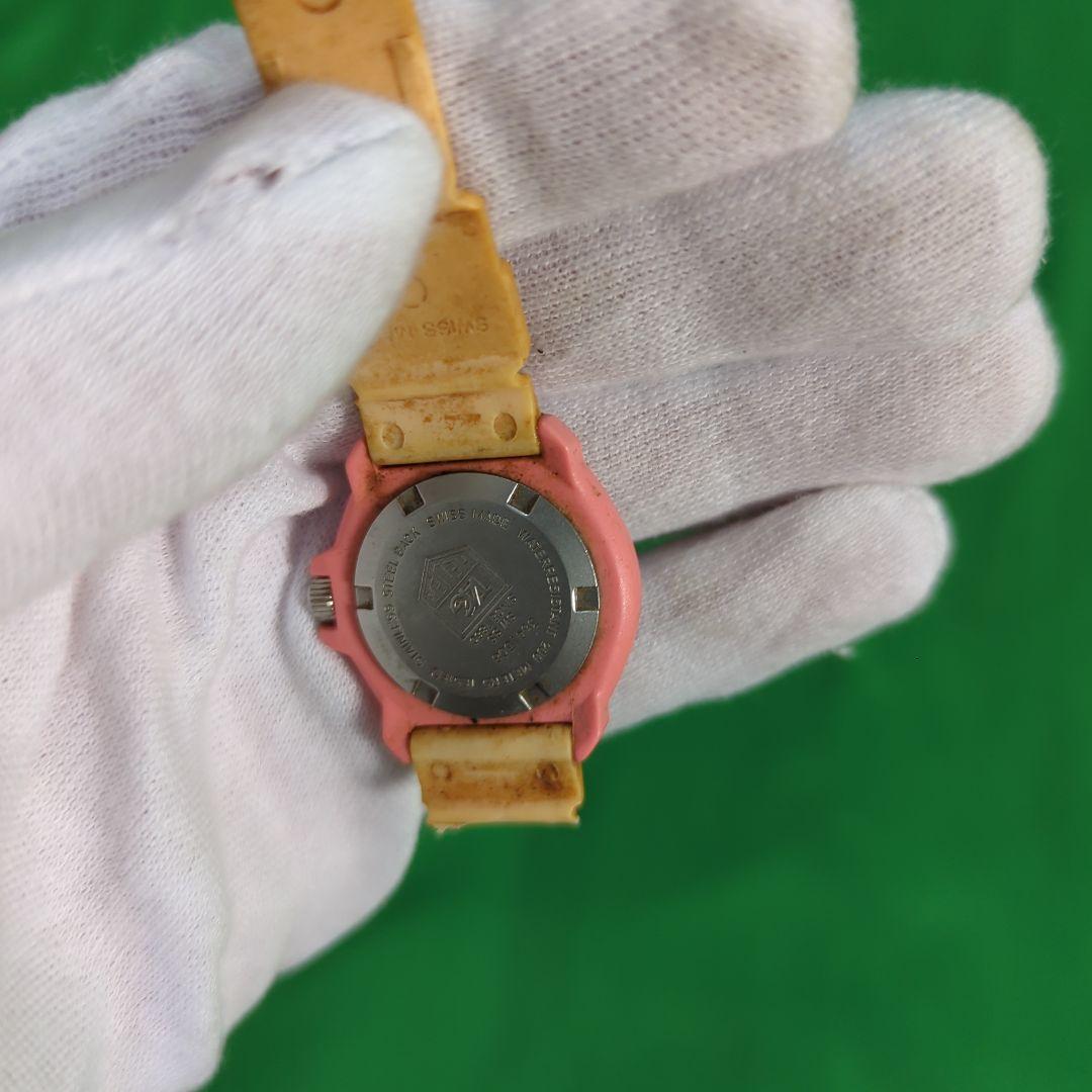 希少 タグホイヤー フォーミュラピンク　グレー　クォーツ汚れ　ジャンク　電池切れ