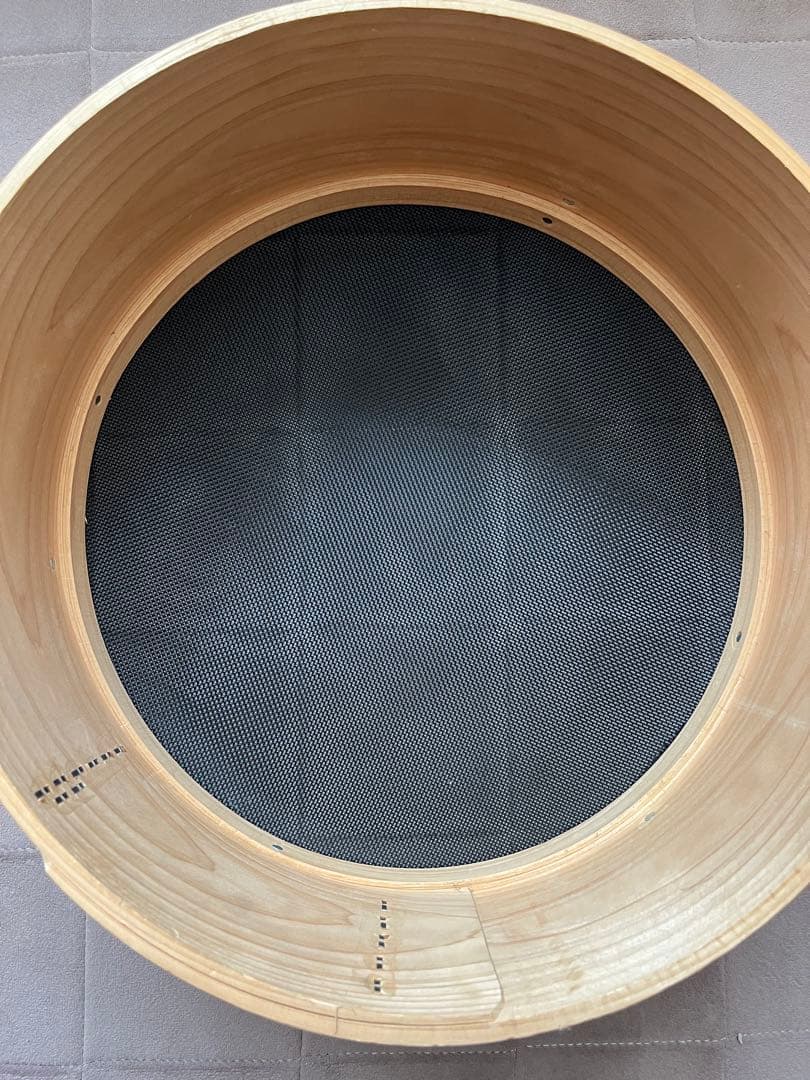 木製　円形　メッシュふるい 36cm 裏こし器