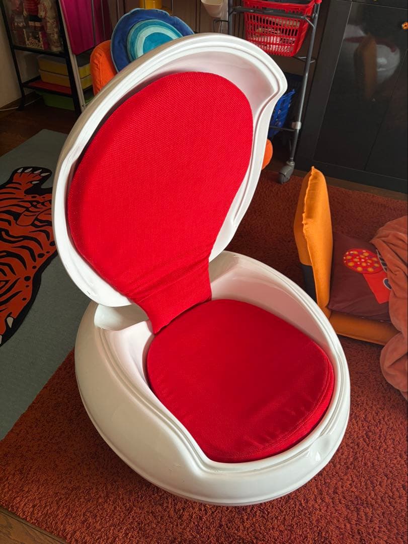 ミッドセンチュリー、スペースエイジ、エッグチェア　ガーデンチェア　手渡し