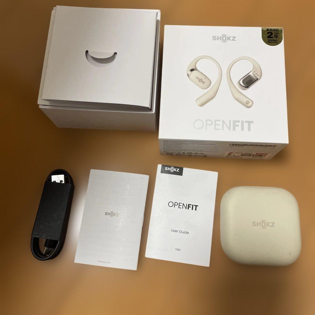 SHOKZ OPENFIT ワイヤレスイヤホン BEIGE