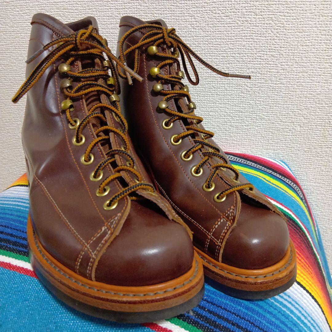 LONE WOLF BOOT ワイヤーマン★25㌢★ロンウルフ★高級ガラスレザー