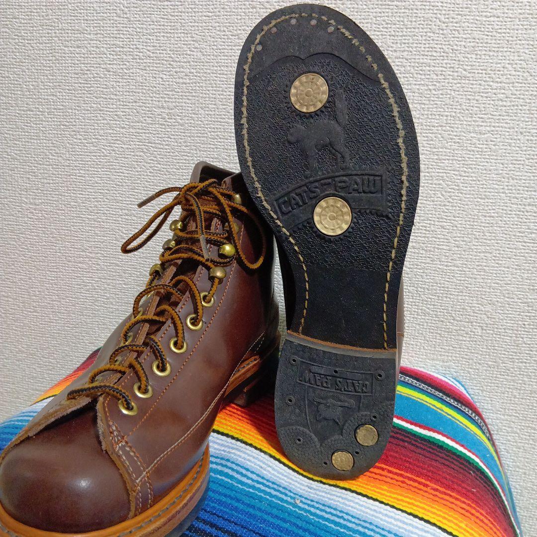 LONE WOLF BOOT ワイヤーマン★25㌢★ロンウルフ★高級ガラスレザー
