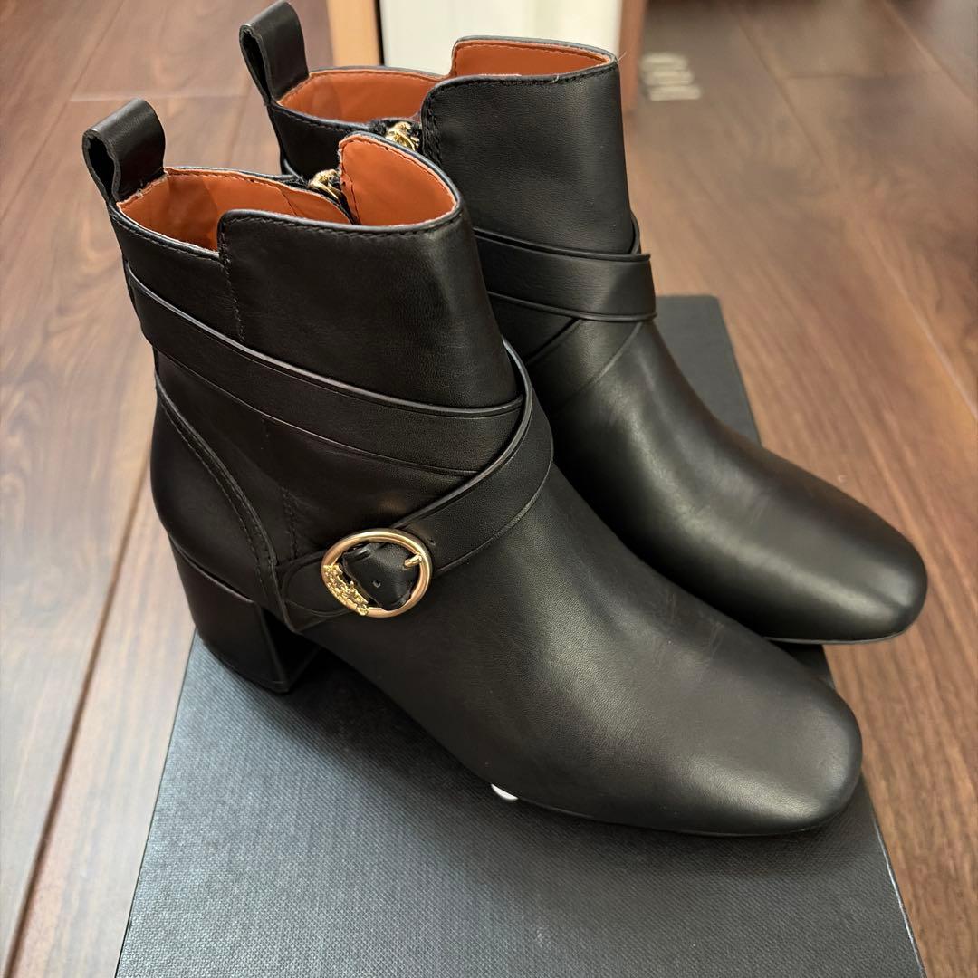 【最終値下げ】COACH ブラック アンクルブーツ