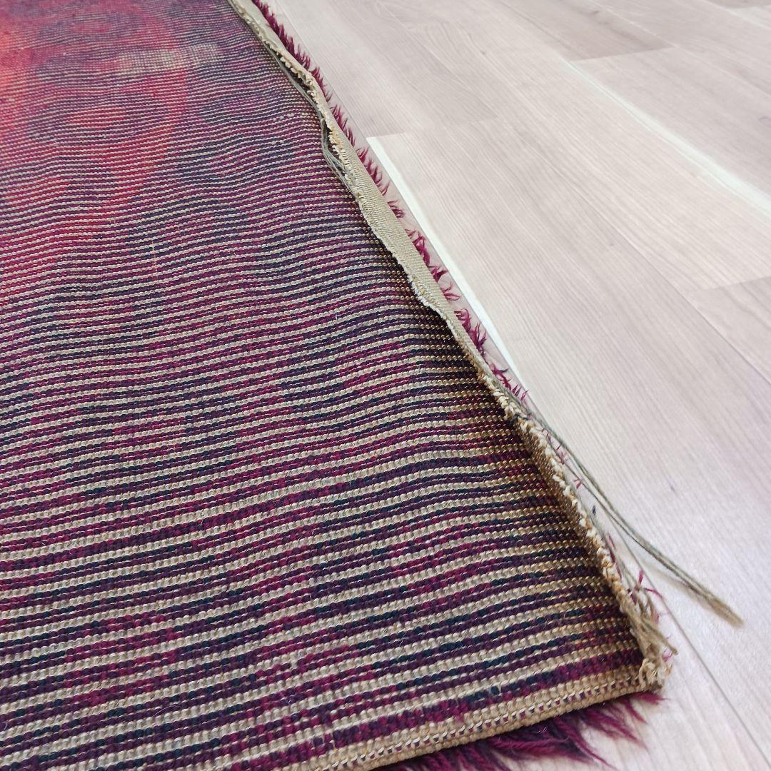 専用Y3189-2 ウール100% シャギーパイル ラグ 大判 276×197㎝