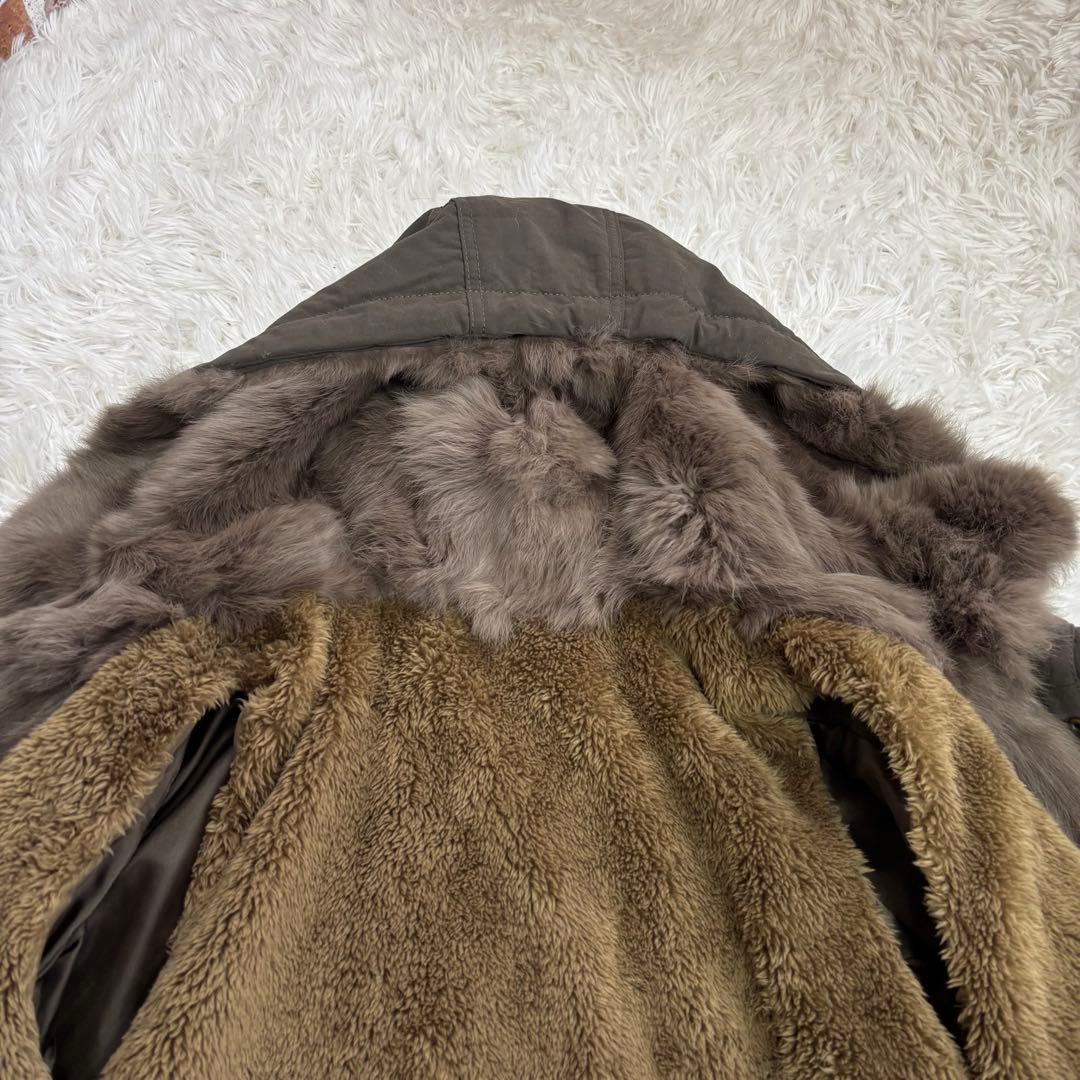 ✨美品✨イネド ラビットファー ボアライナー付 モッズコート