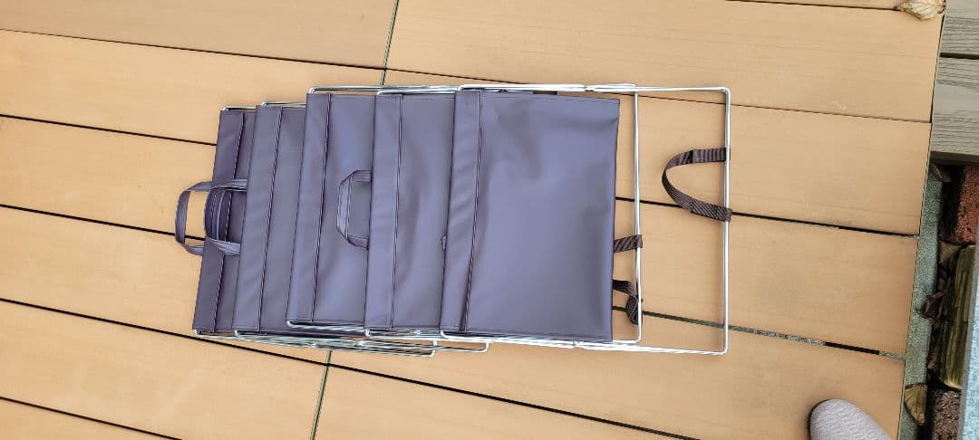 サキ R-357BR セルフワゴン レザースタイル PVC ブラウン ラゲッジ②