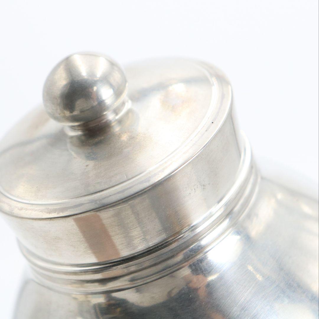 静寿居 辻井蔵苑造 純錫貞式茶入 茶心壷 煎茶道具　共箱共布　M960