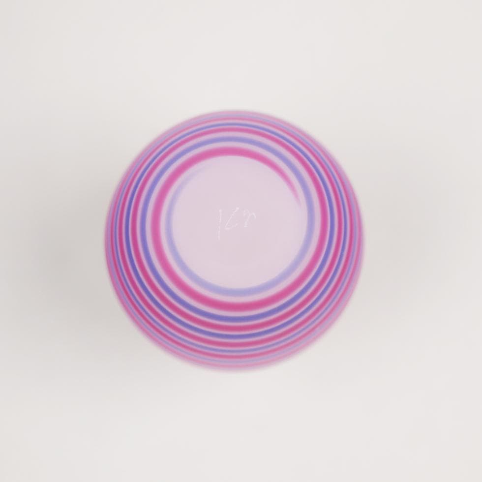 石井康治 手吹き Pulled Stripes Glass 金蒔徳利 箱付 美品