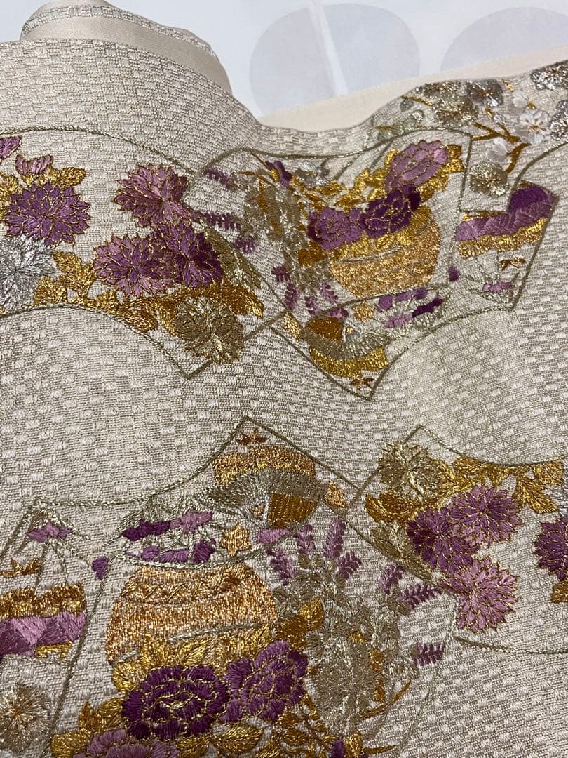 じゅらく 正絹 袋帯 礼装に