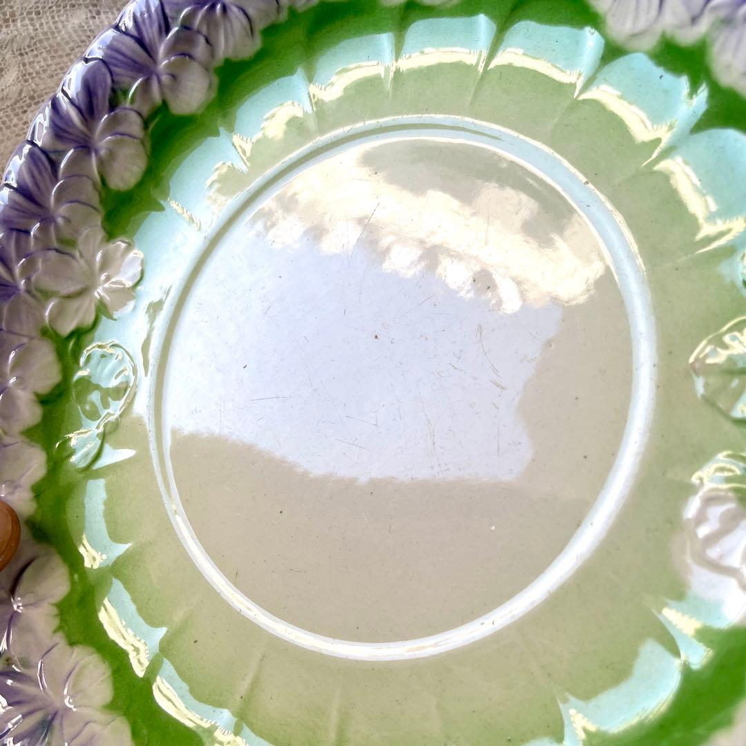 【レア】蝶とすみれのバルボティーヌショコラカップ　C&S フランスアンティーク