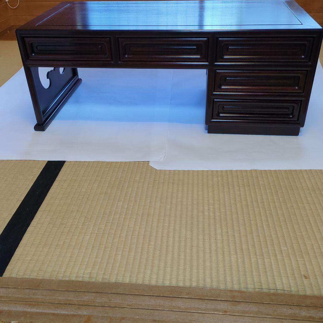 唐木家具 手違紫檀文机