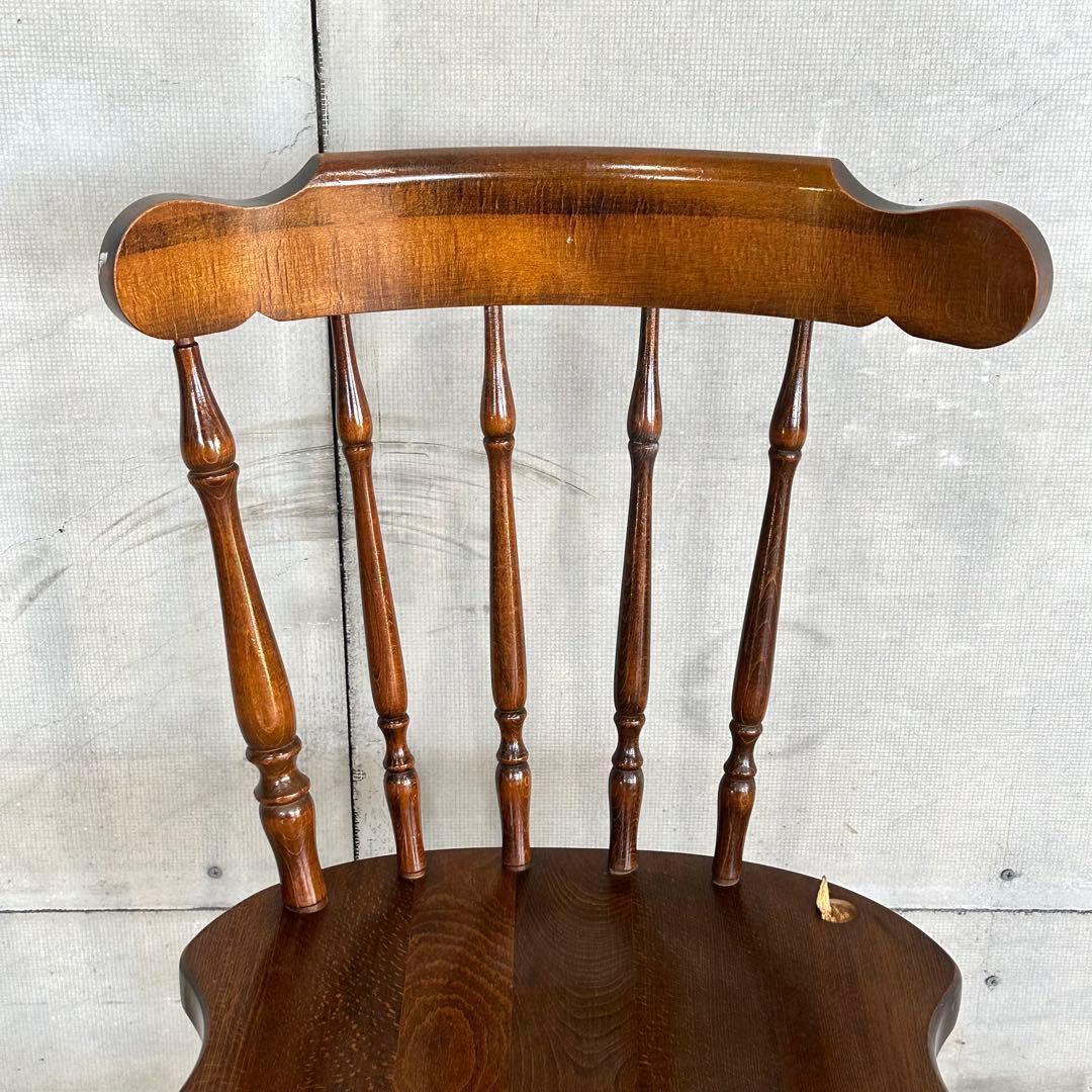 ✿訳あり✿ 昭和レトロ60s〜70s 飛騨産業 キツツキマーク ダイニングチェア