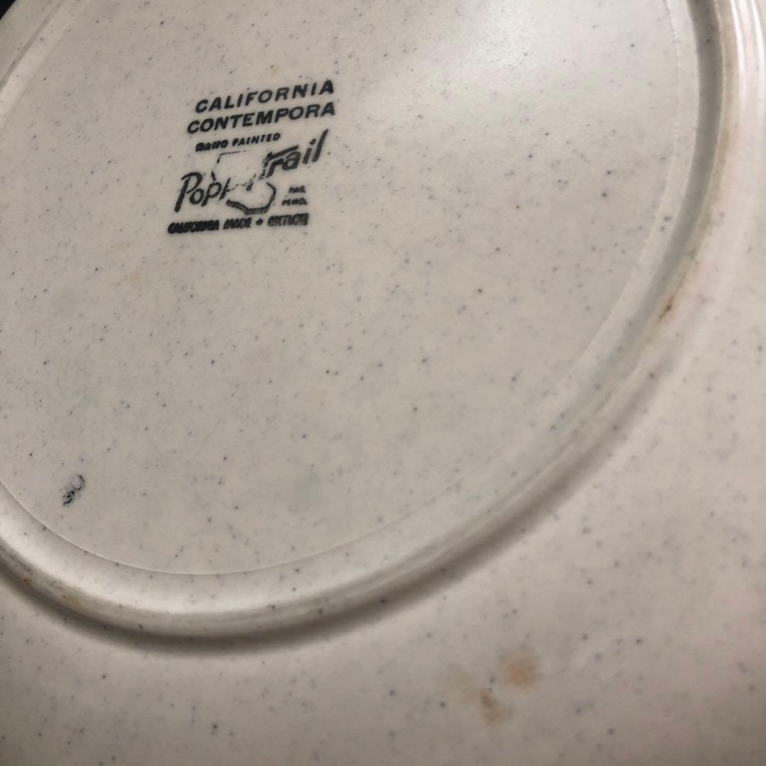 50's プレート皿　ポピートレイル26センチ