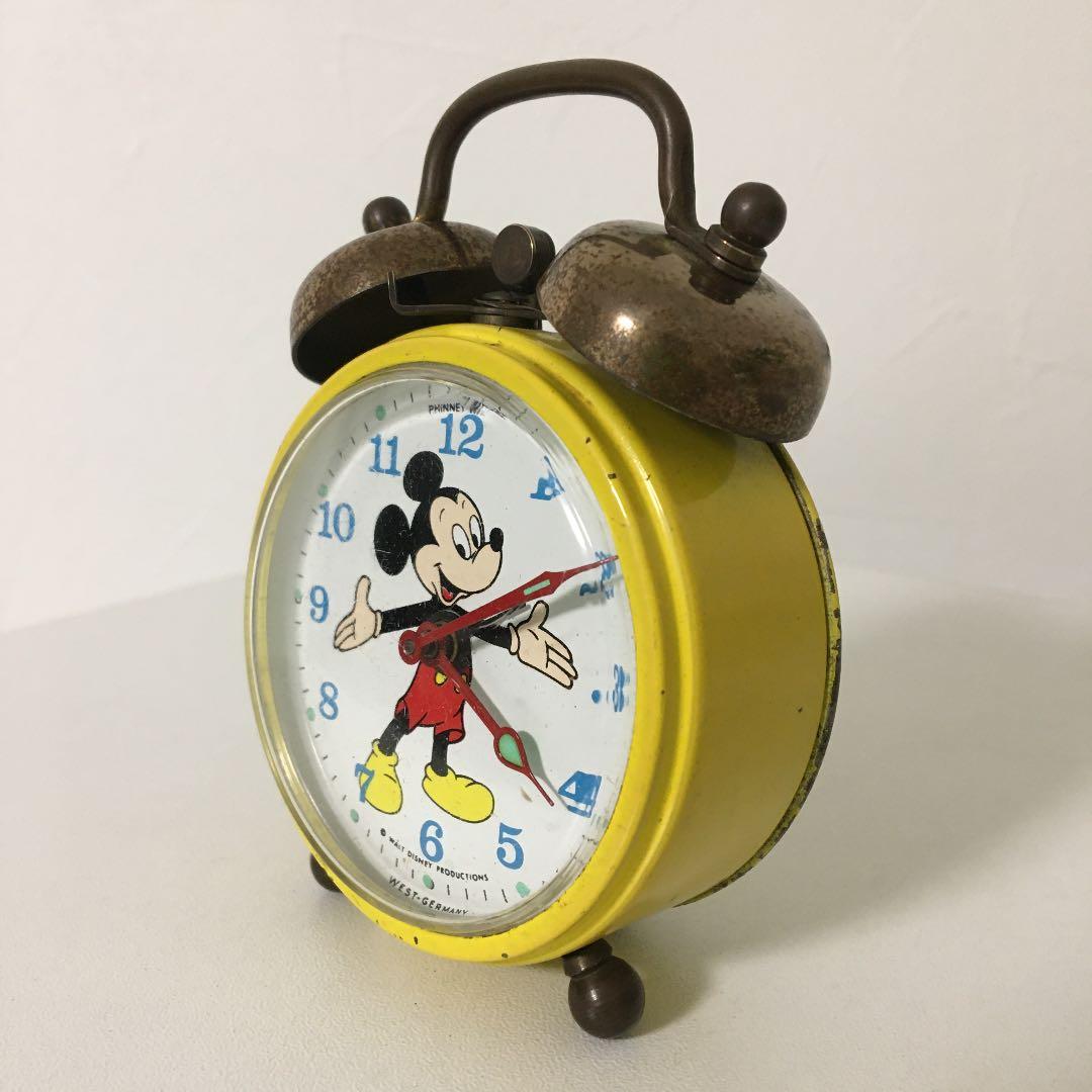 希少　レトロ　Disney   ミッキー  目覚まし時計