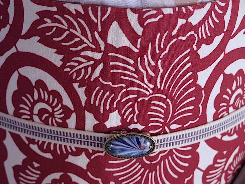 専用３点おまとめ　型染め紬九寸名古屋帯（牡丹唐草文） 正絹美品　他２点