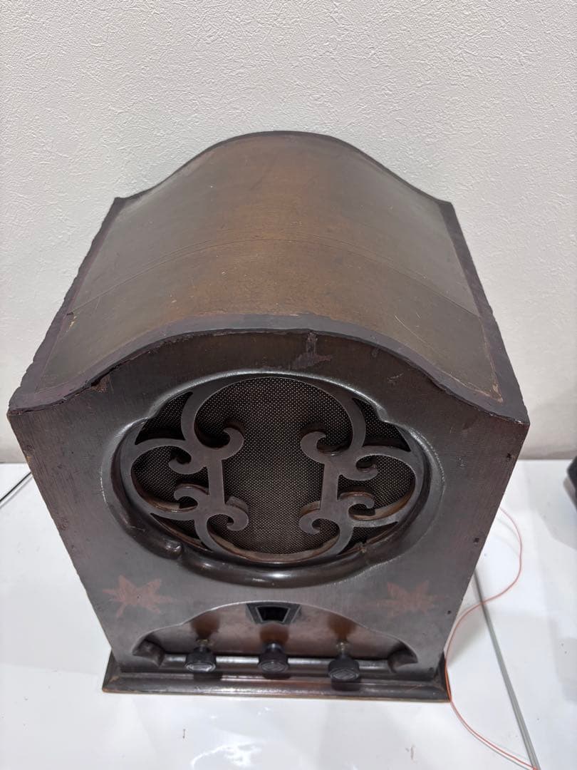レトロ　真空管ラジオ　並3ラジオ　整備済　宮型　昭和戦前