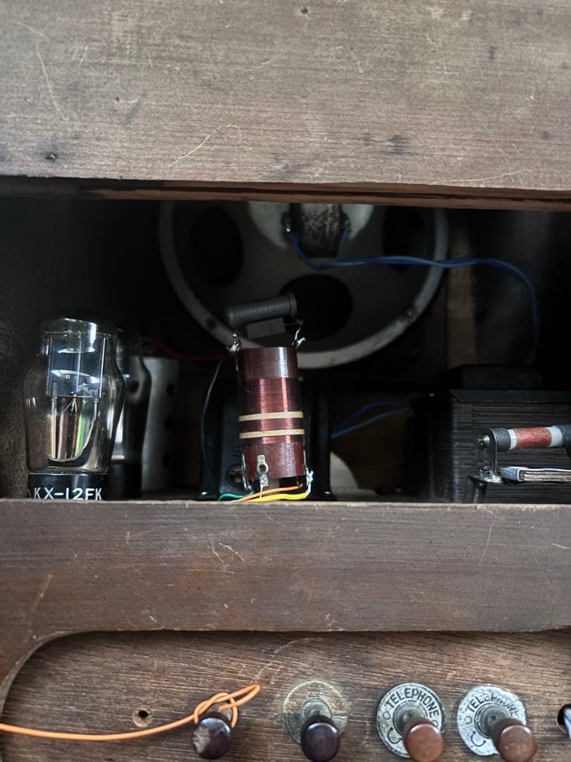 レトロ　真空管ラジオ　並3ラジオ　整備済　宮型　昭和戦前