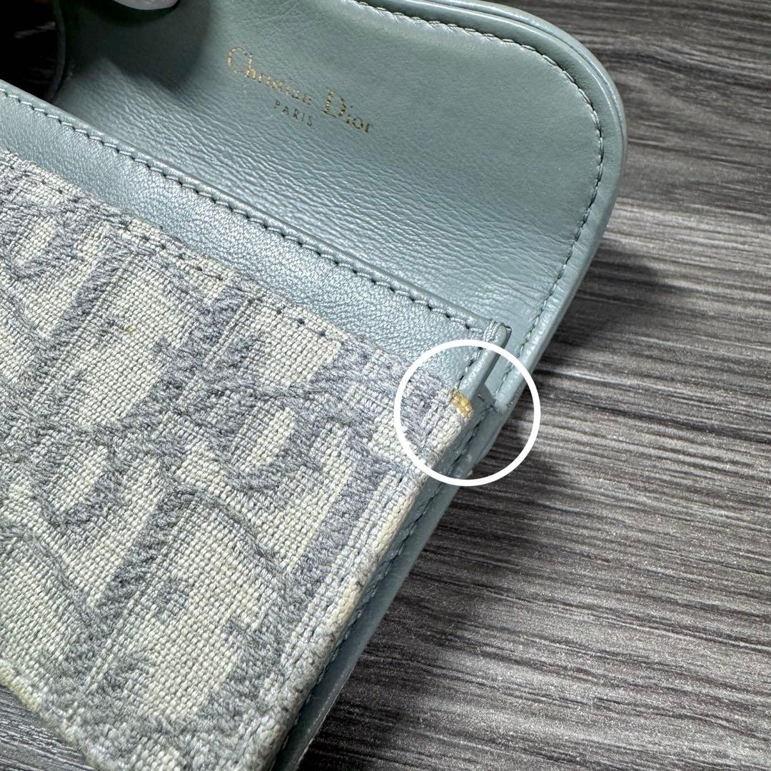 【最終値下げ】Dior Saddle Bloom カードホルダー名刺入れ グレー