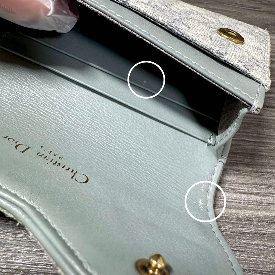 【最終値下げ】Dior Saddle Bloom カードホルダー名刺入れ グレー