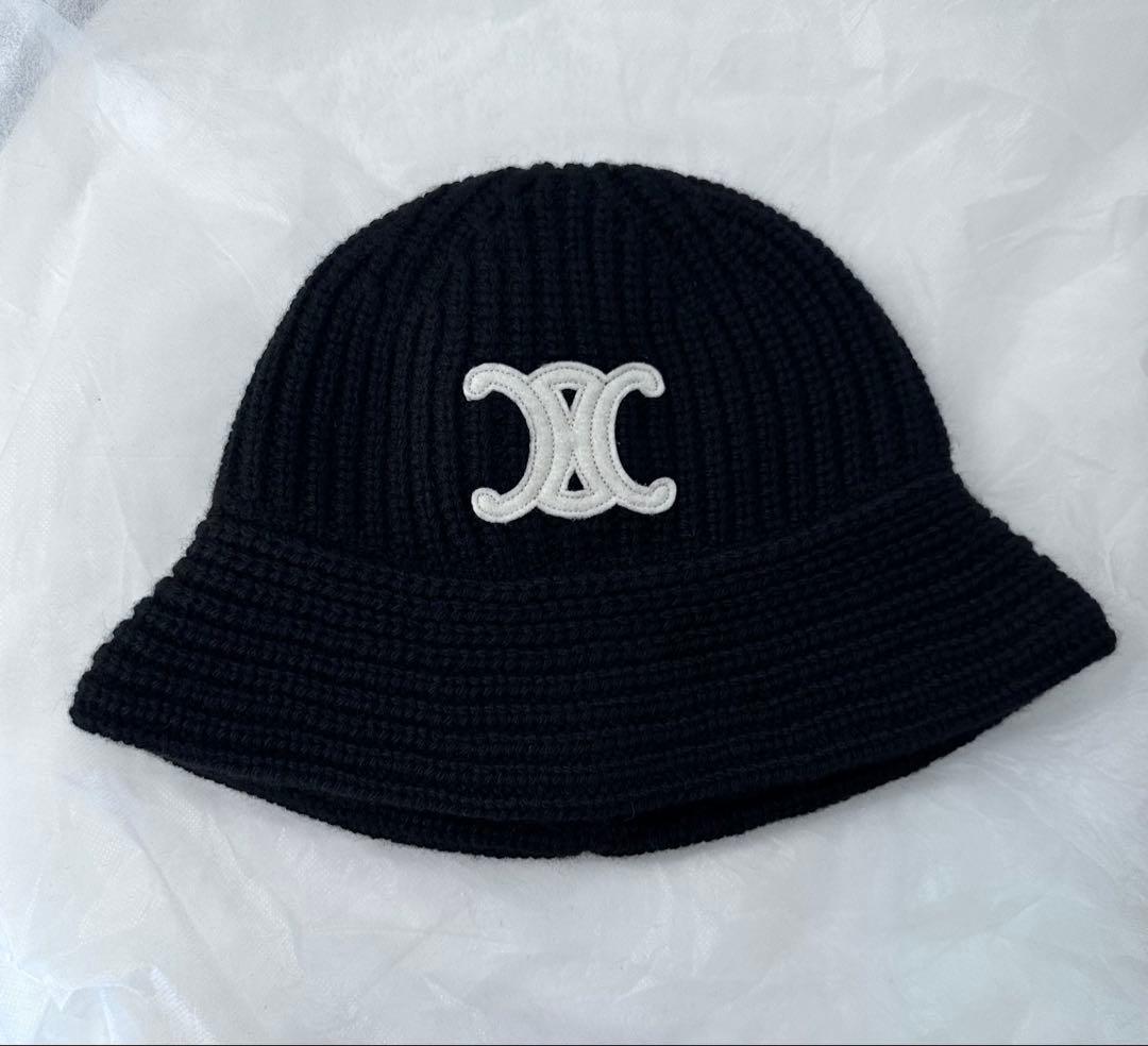 未使用品　CELINE トリオンフクロシェ バケットハット