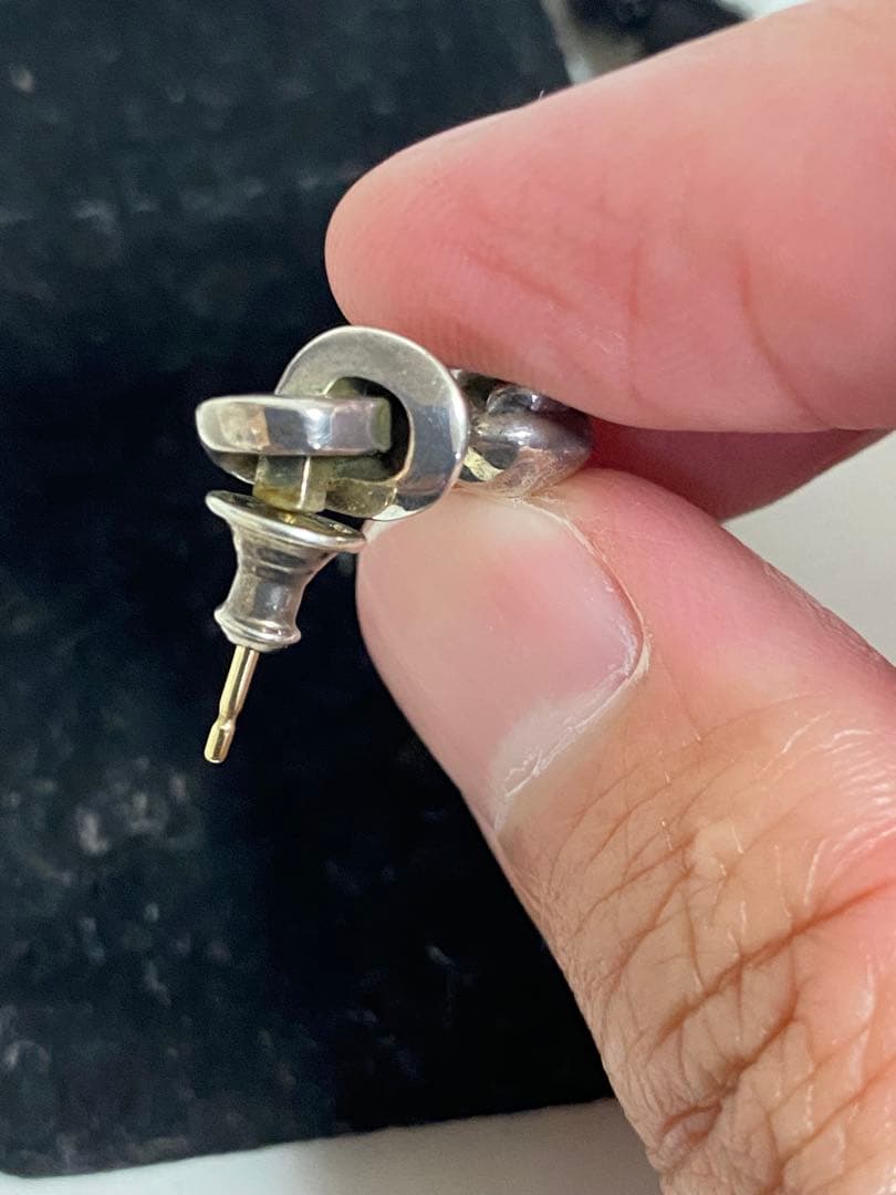 希少　クロムハーツ ピアス右　I heart you knot　インボイス原本