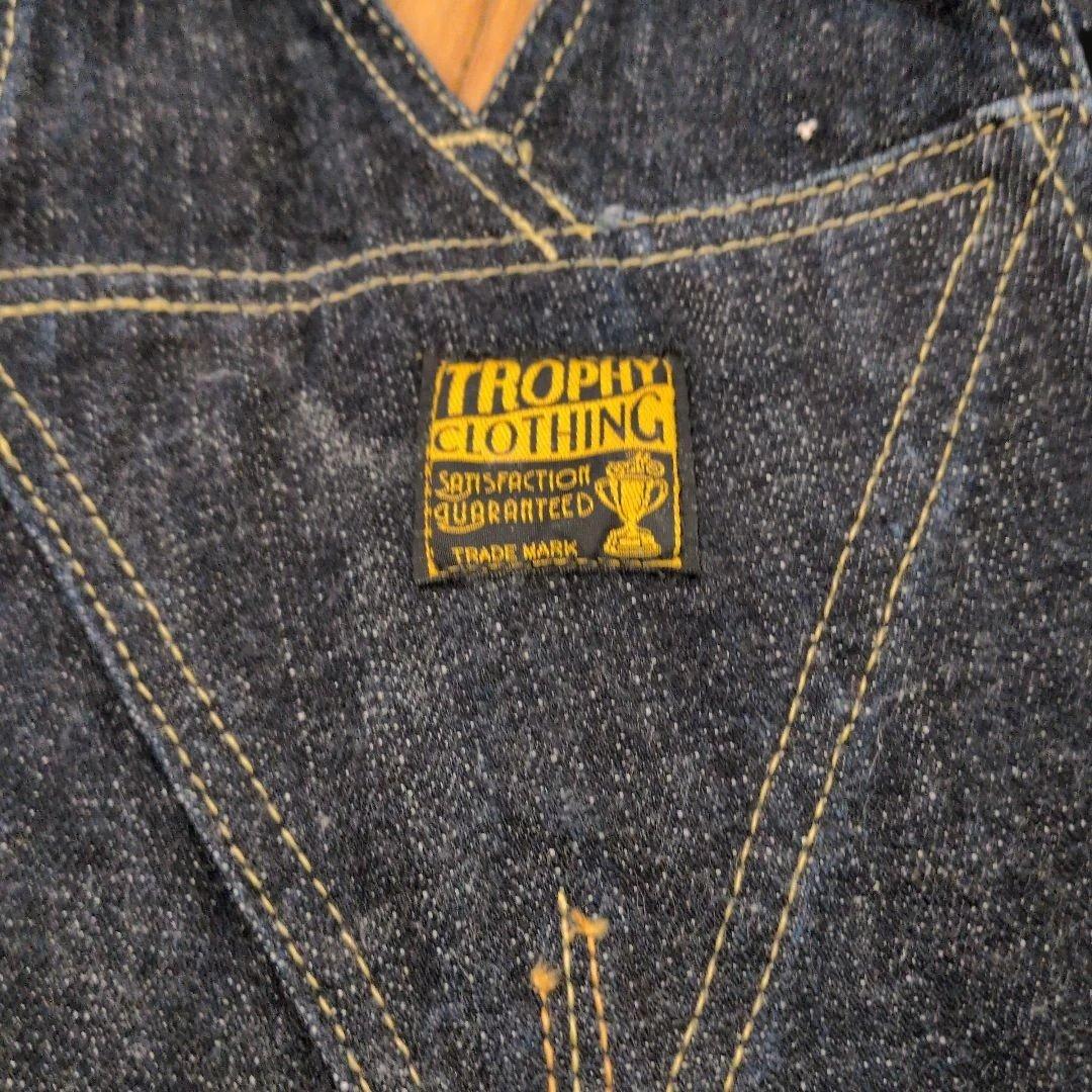 TROPHY CLOTHING ダークデニム オーバーオール
