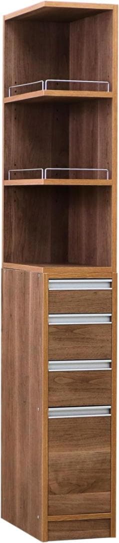 【新品】キッチン すき間収納 2面オープン 棚 幅25cm ストッカー 隙間収納