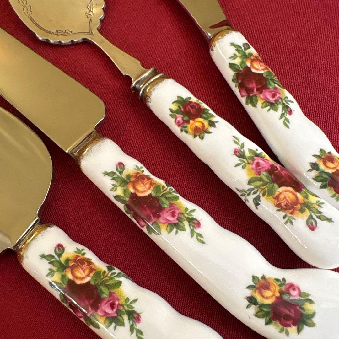 英国製　ロイヤルアルバート　OCR ケーキサーバー　他　合計４点　ビンテージ品