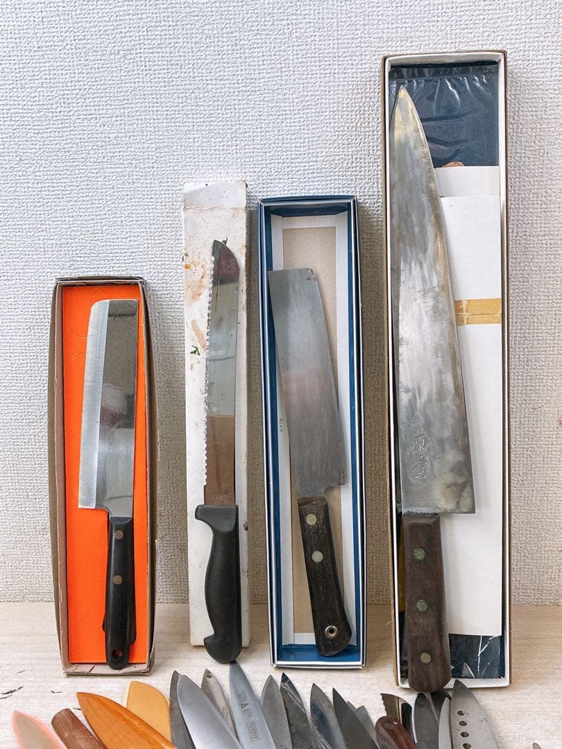 ジ*フ様 ●大量包丁 ナイフまとめ●箱入り 三徳包丁 万能包丁 TAKAYUKI