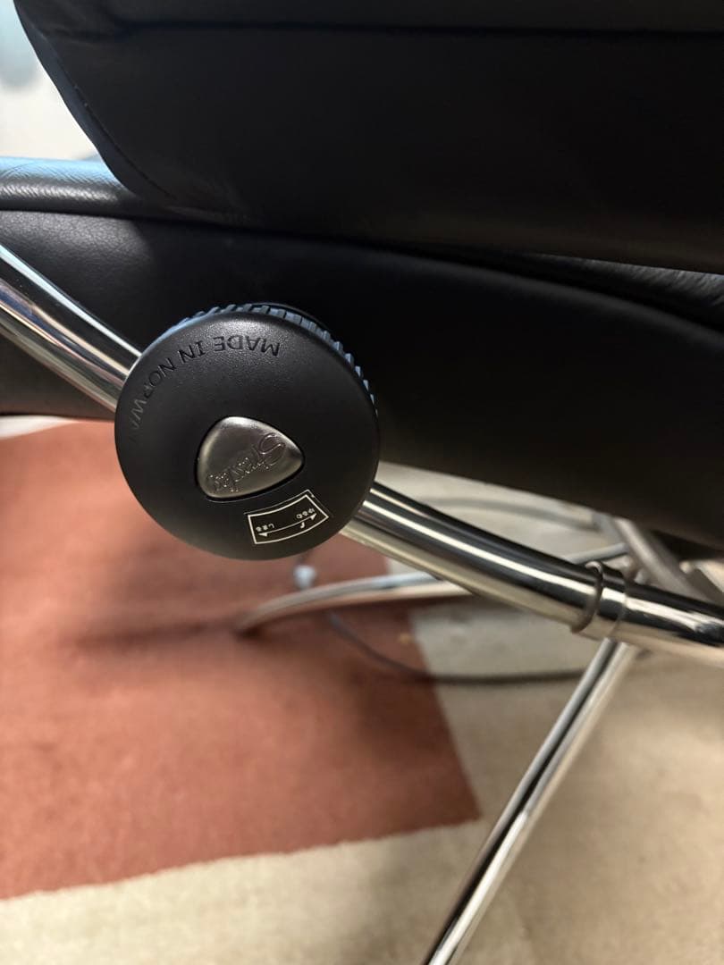 極美品 Lサイズ エコーネス 本革リクライニングチェア ストレスレス ②