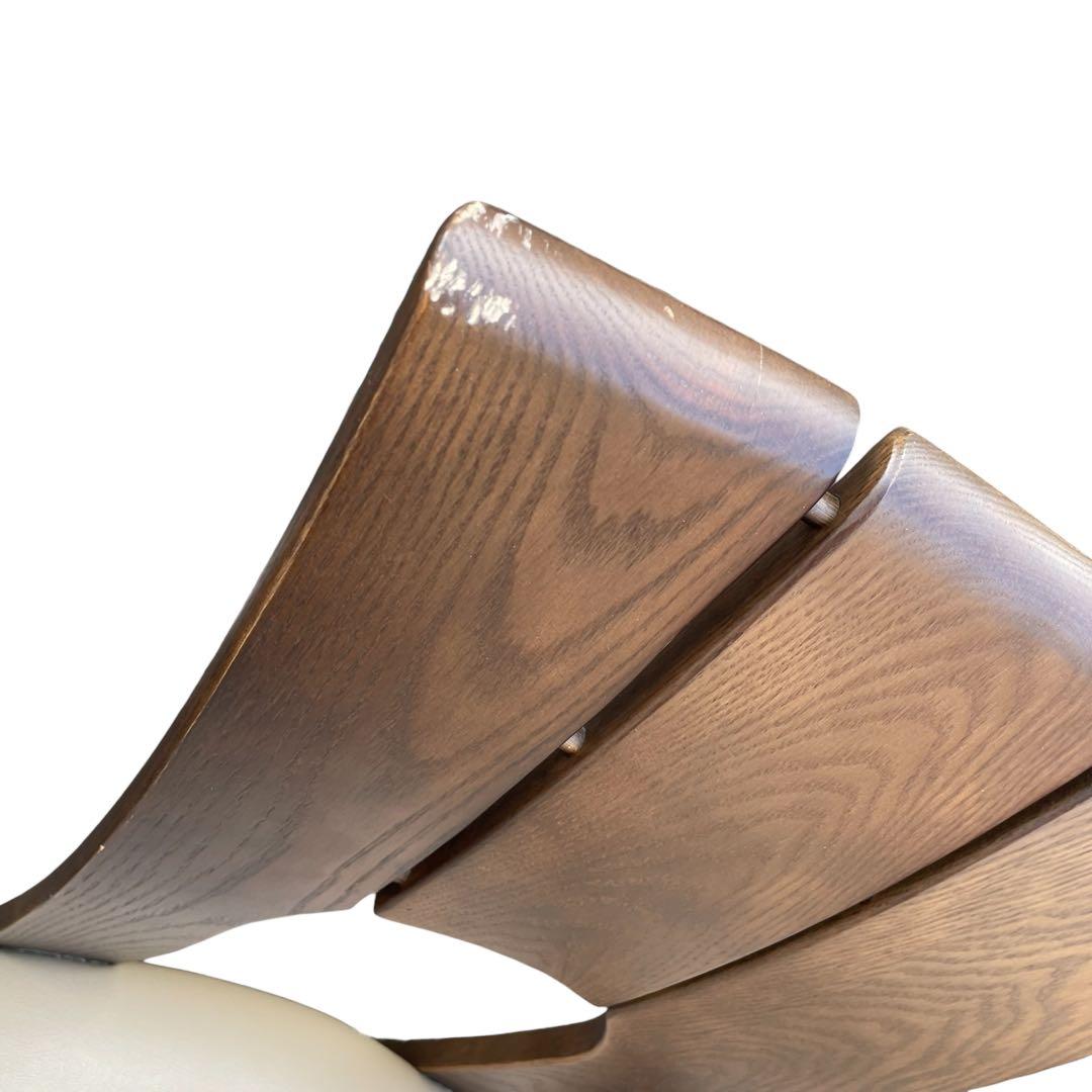 【希少】浜本工芸　ダイニングチェア　２脚セット　レザー　チェア　シンプル a